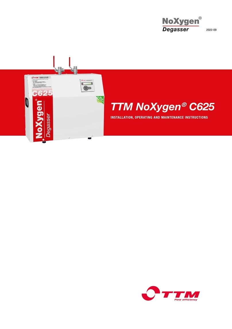 TTM NoXygen C625 Installation, Operating and Maintenance Instruction