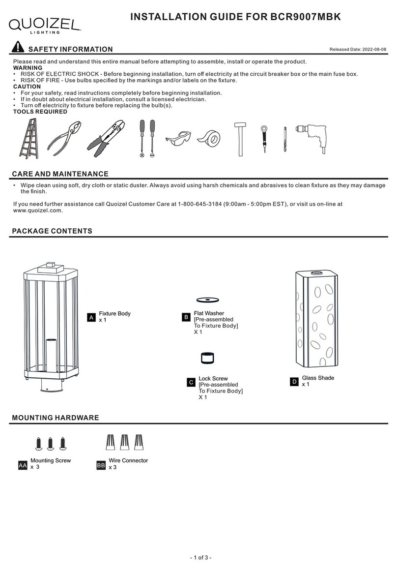 Quoizel BCR9007MBK installation guide