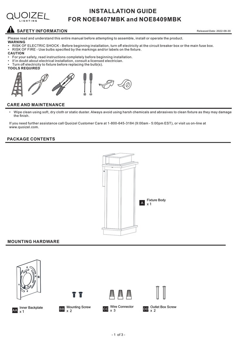 Quoizel NOE8407MBK installation guide