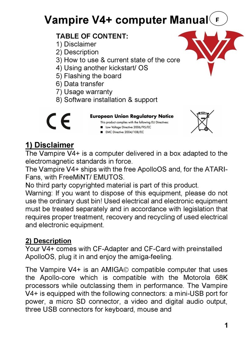 Amiga Vampire V4+ User manual