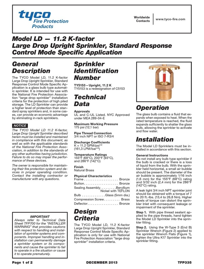 Tyco Fire Protection Products LD quick start guide