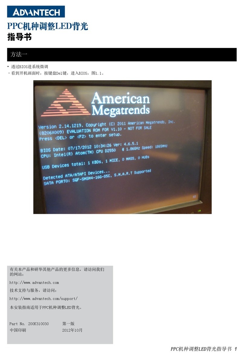 Advantech PPC Series User manual