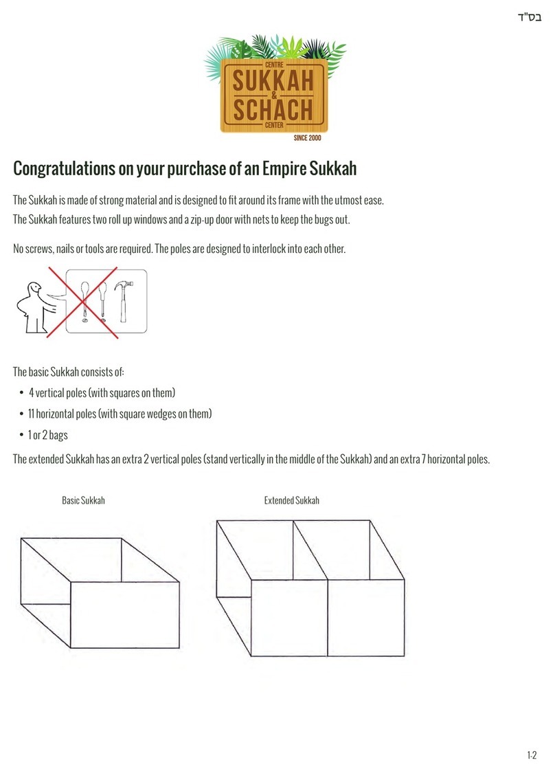 Sukkah Center Empire Sukkah Assembly instructions