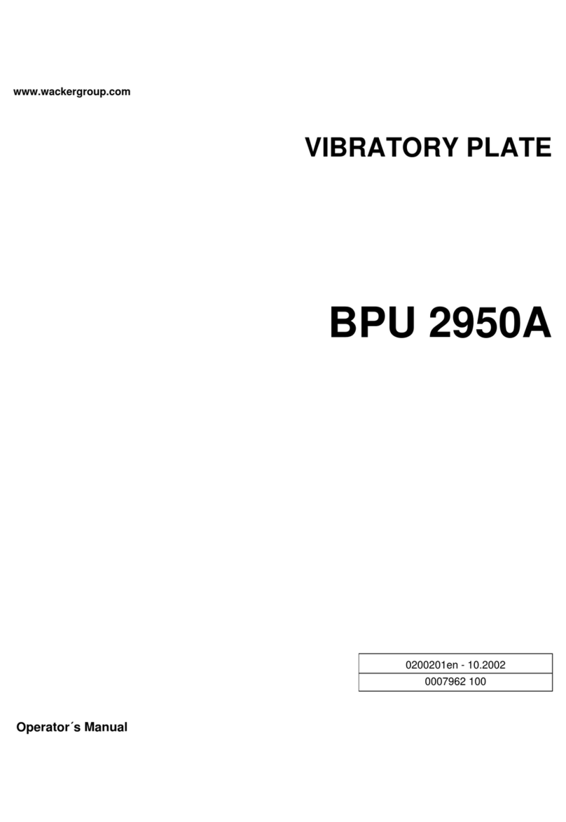 Wacker Neuson BPU 2950A User manual