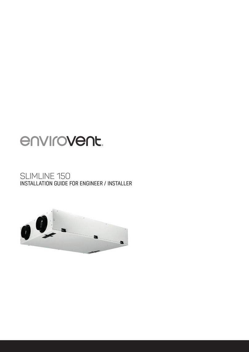 Envirovent Slimline 150 Installation guide for engineer / installer Envirovent Slimline 150 Installation guide for engineer / installer