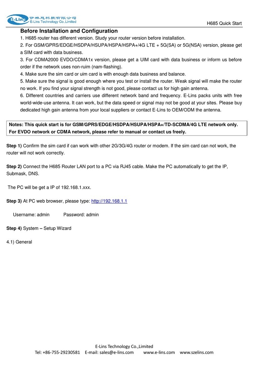 E-Lins H685 Series User manual