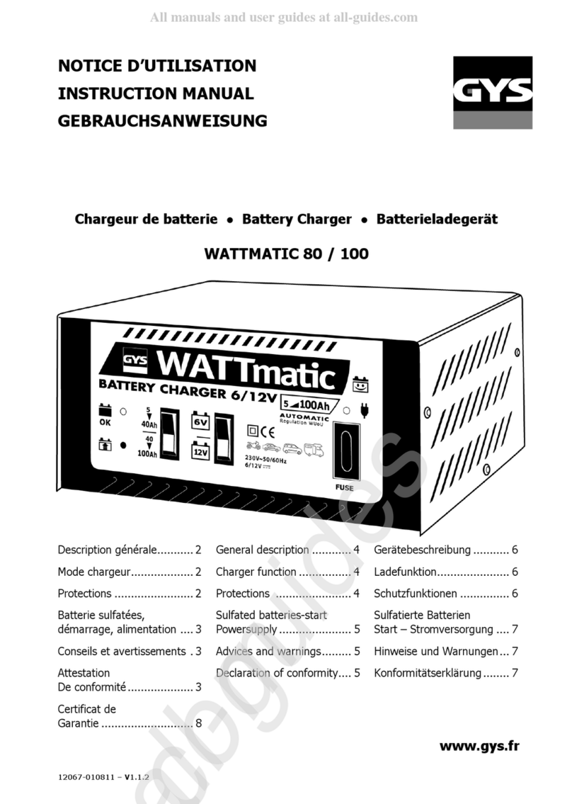 GYS WATTMATIC 80 instruction manual