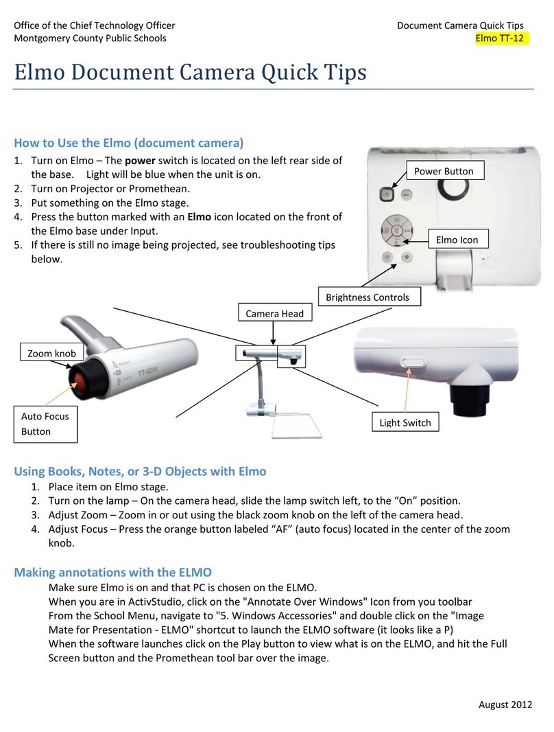 Elmo TT-12 Quick tips