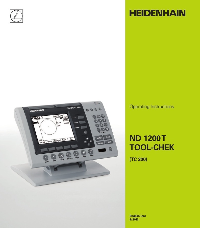 HEIDENHAIN TOOL-CHEK ND 1200T User manual