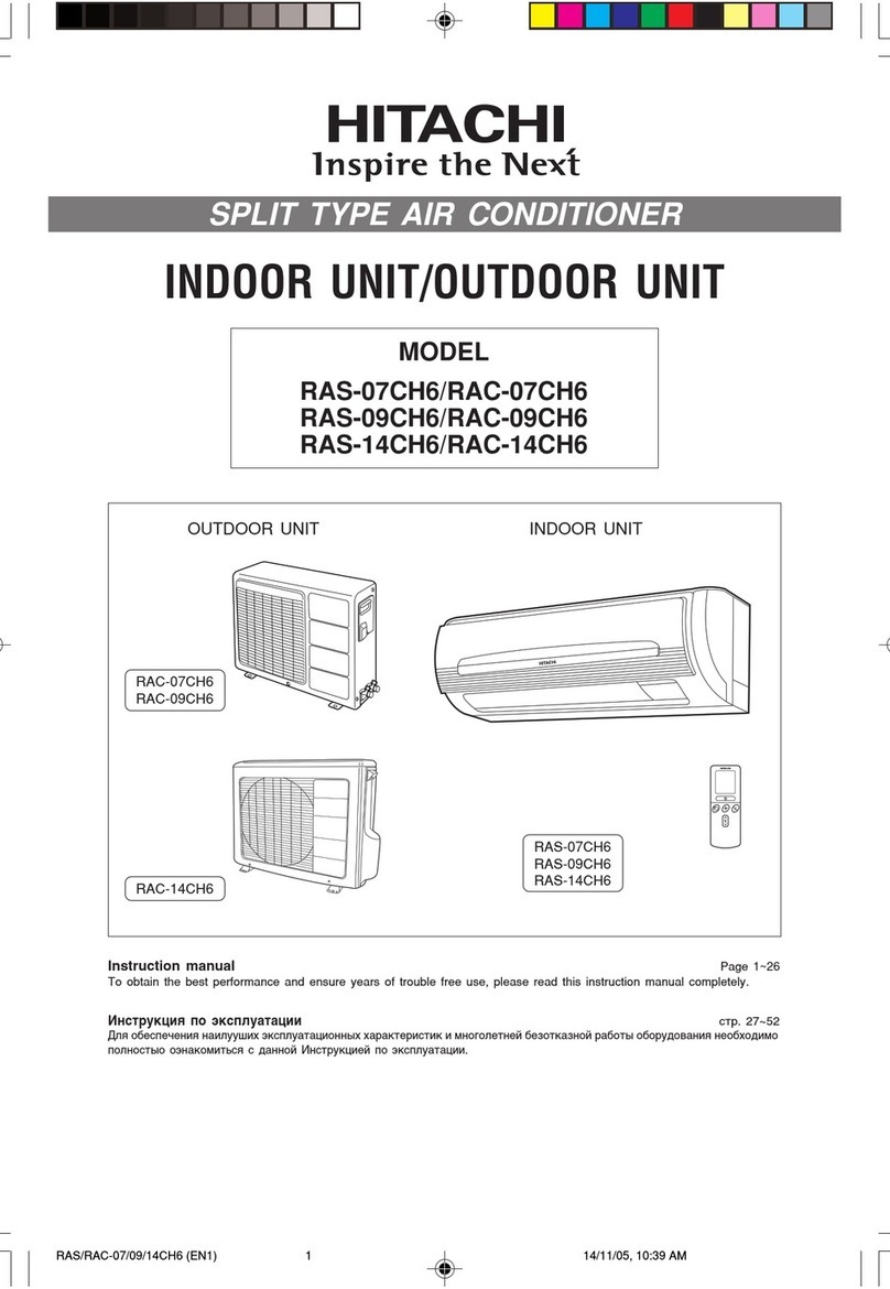Hitachi RAS-07CH6 User manual
