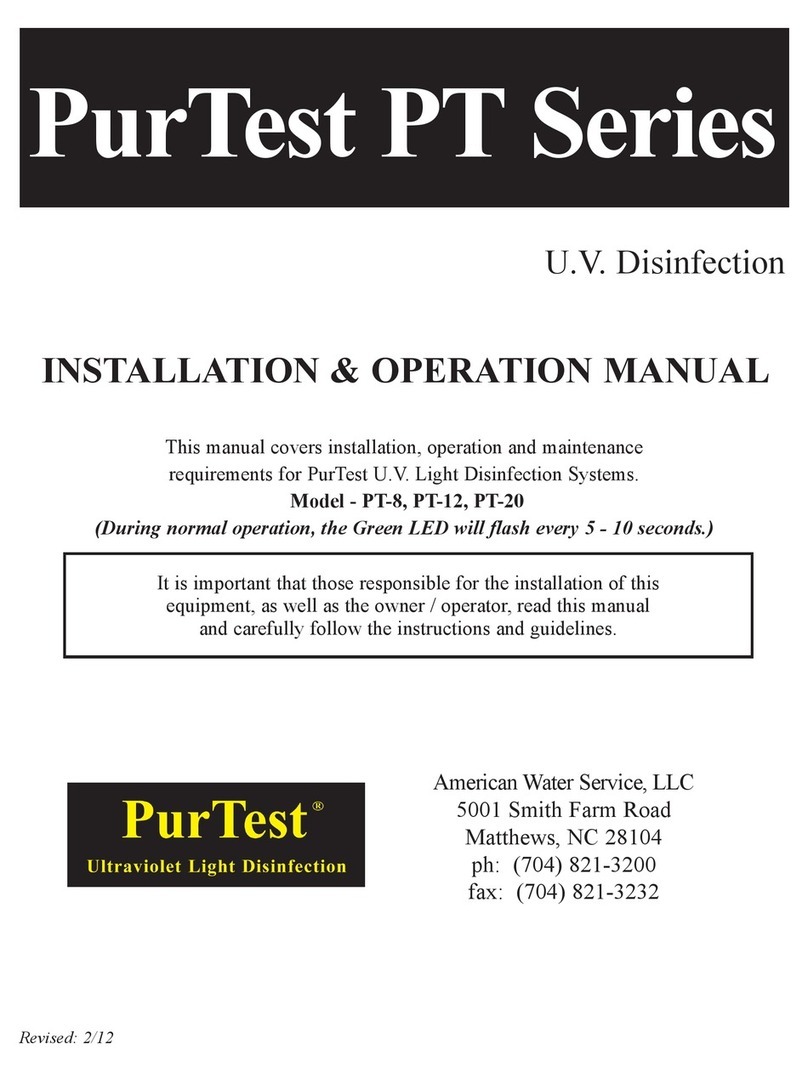 PurTest PT Series Installation & operation manual