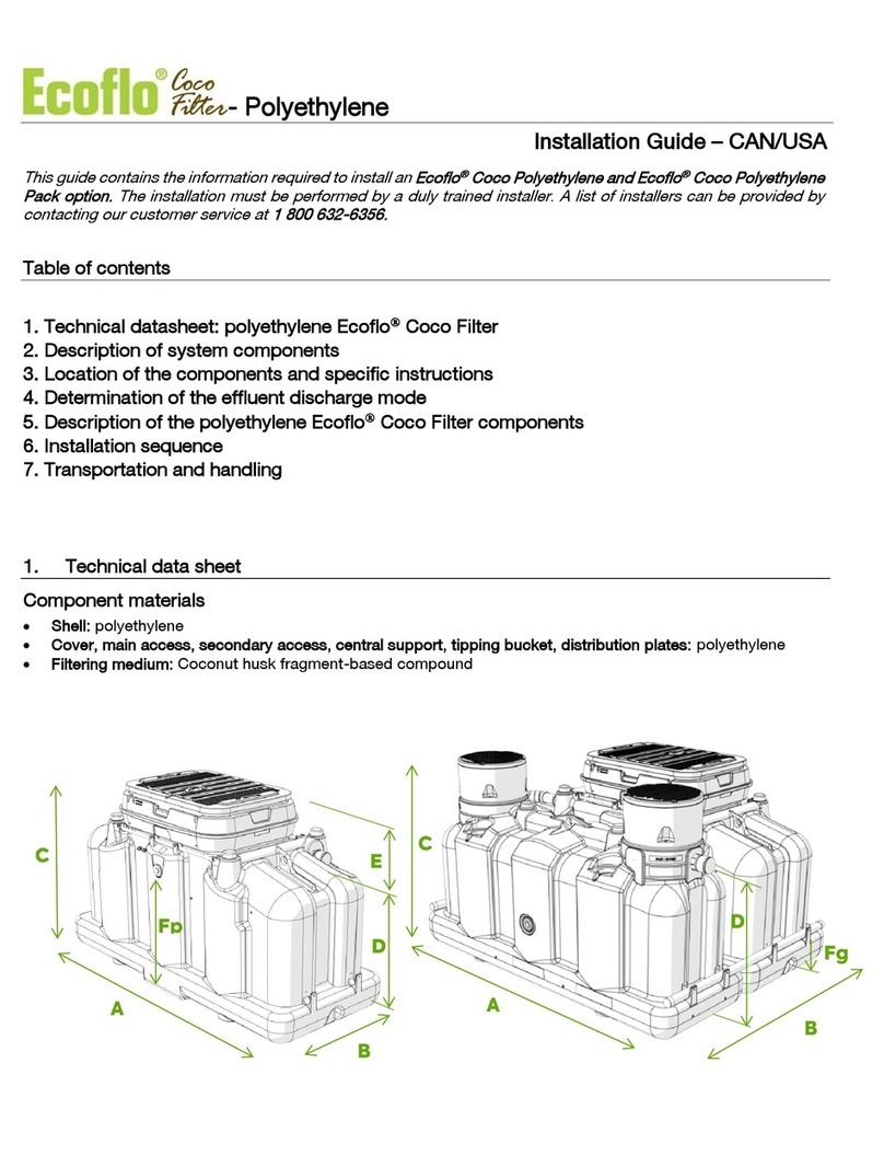 Ecoflo Coco Filter EC7 Series installation guide