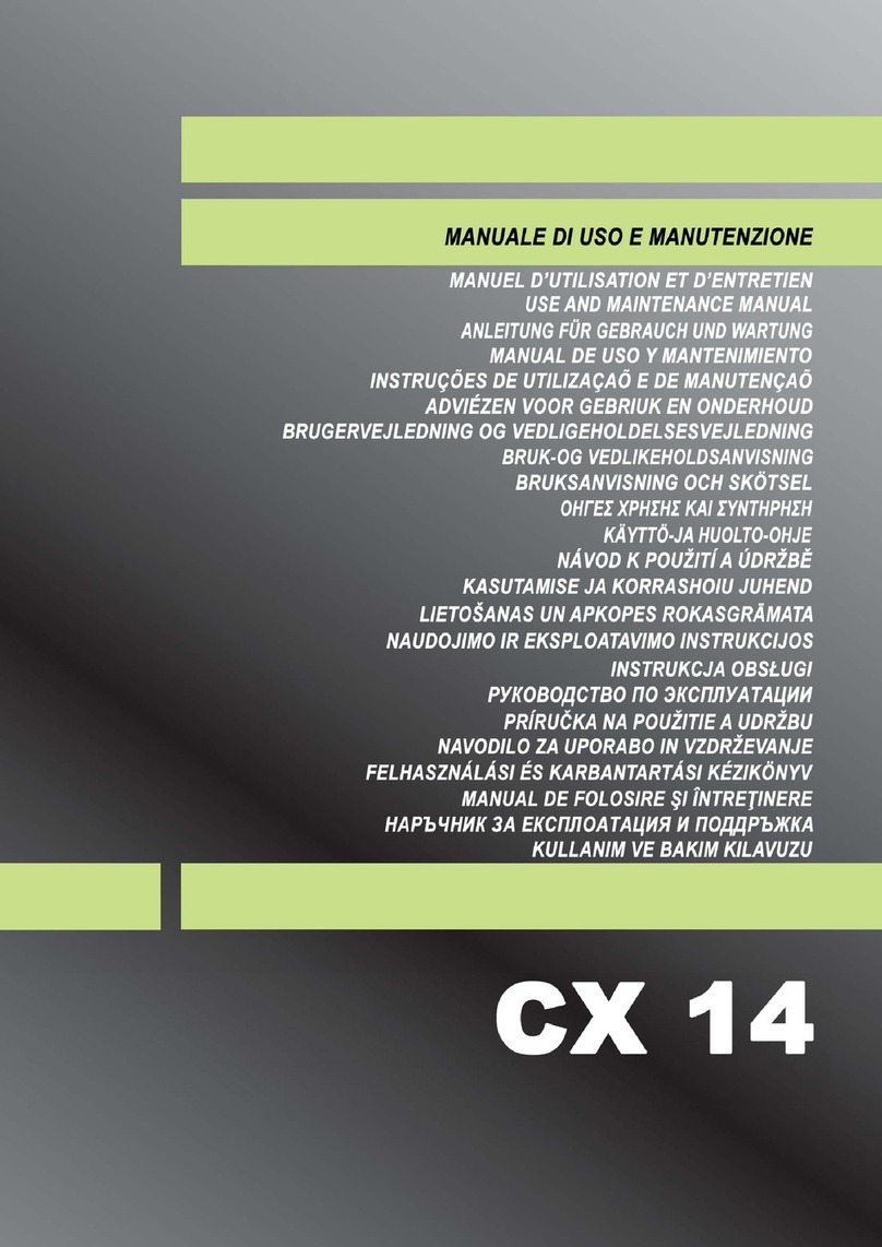 Lifter CX 14 Use and maintenance manual Lifter CX 14 Use and maintenance manual