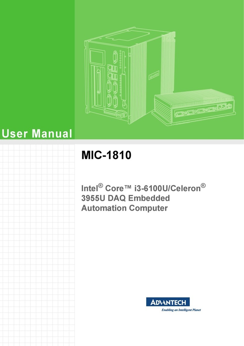 Advantech MIC-1810 User manual