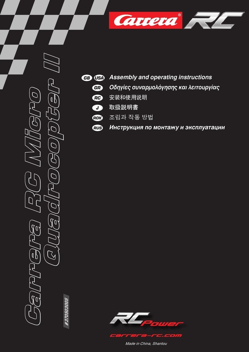 Carrera RC POWER Micro Quadcopter II Assembly and operating instructions