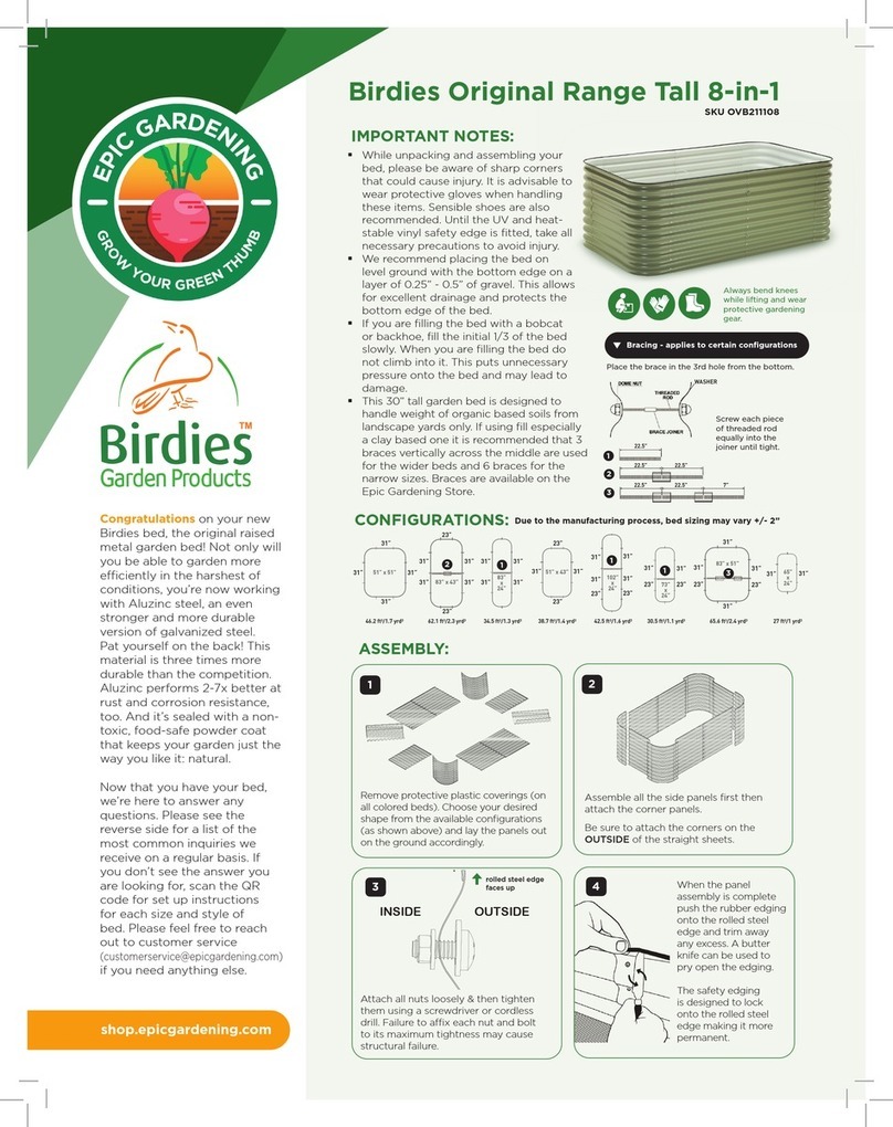 Epic Gardening OVB211108 Assembly instructions