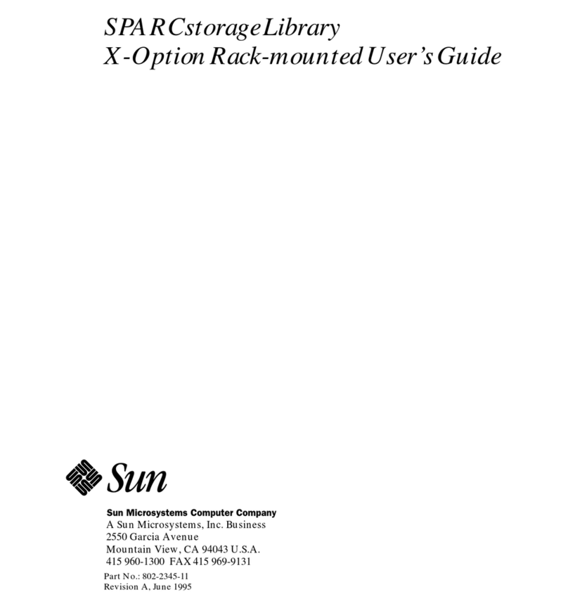 Sun Microsystems SPARCstorage Library User manual