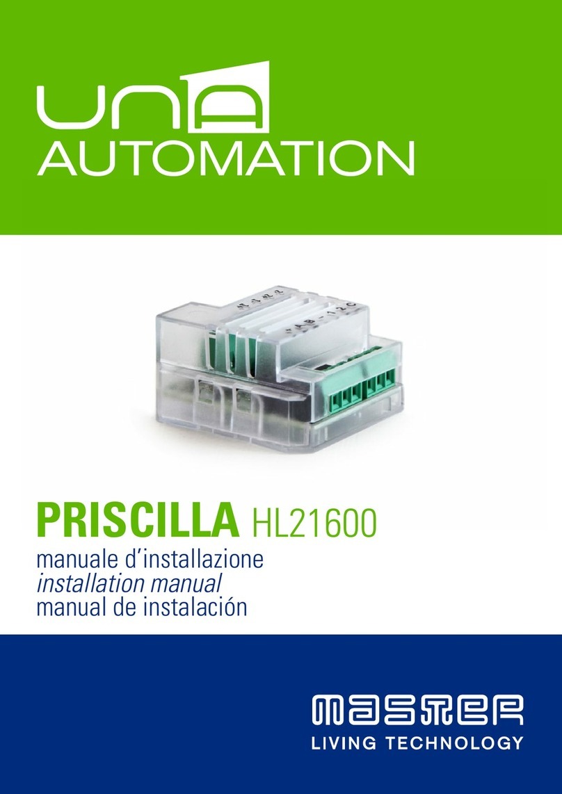 UNA AUTOMATION PRISCILLA HL21600 User manual