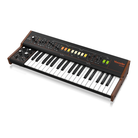 Behringer VOCODER VC340 User manual
