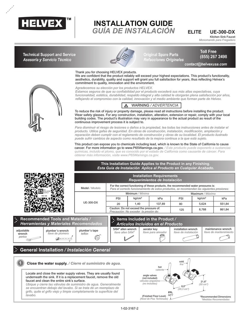 Helvex ELITE UE-300-DX User manual
