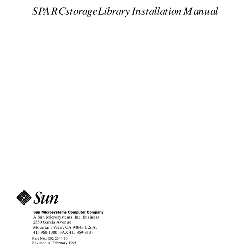 Sun Microsystems SPARCstorage Library User manual