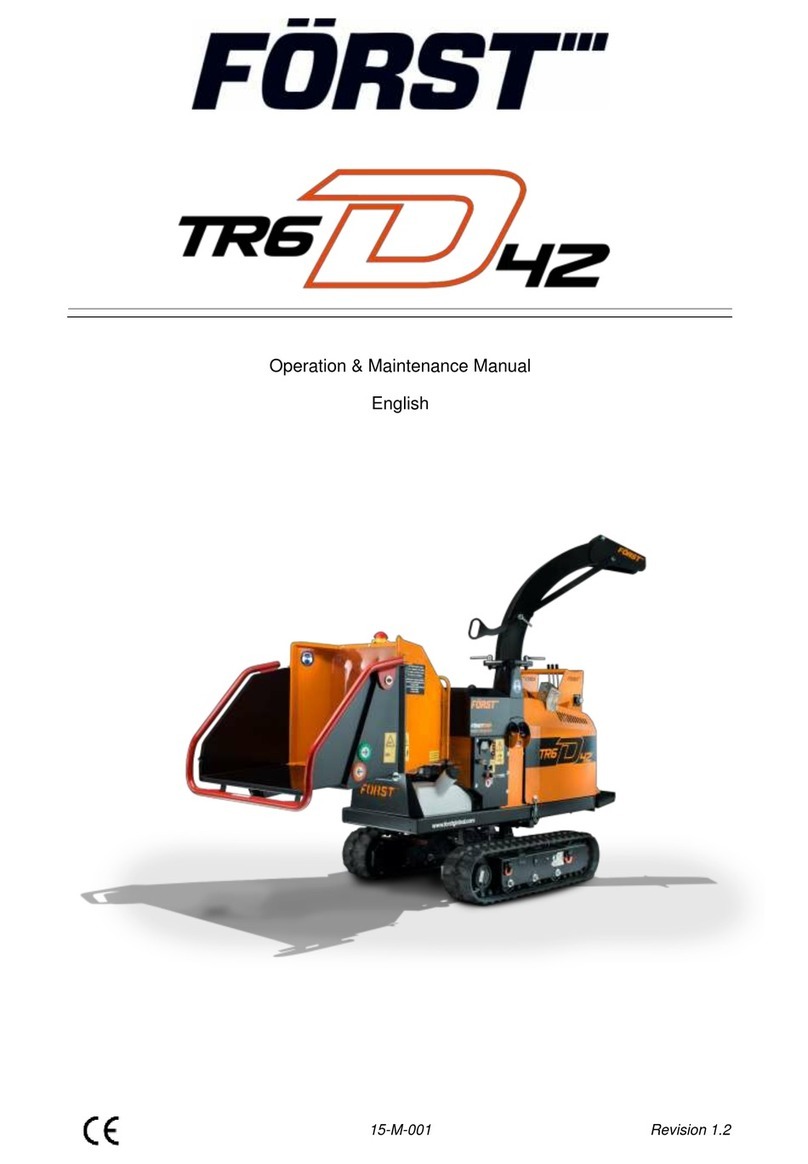 FORST TR6D 42 Operation & maintenance manual