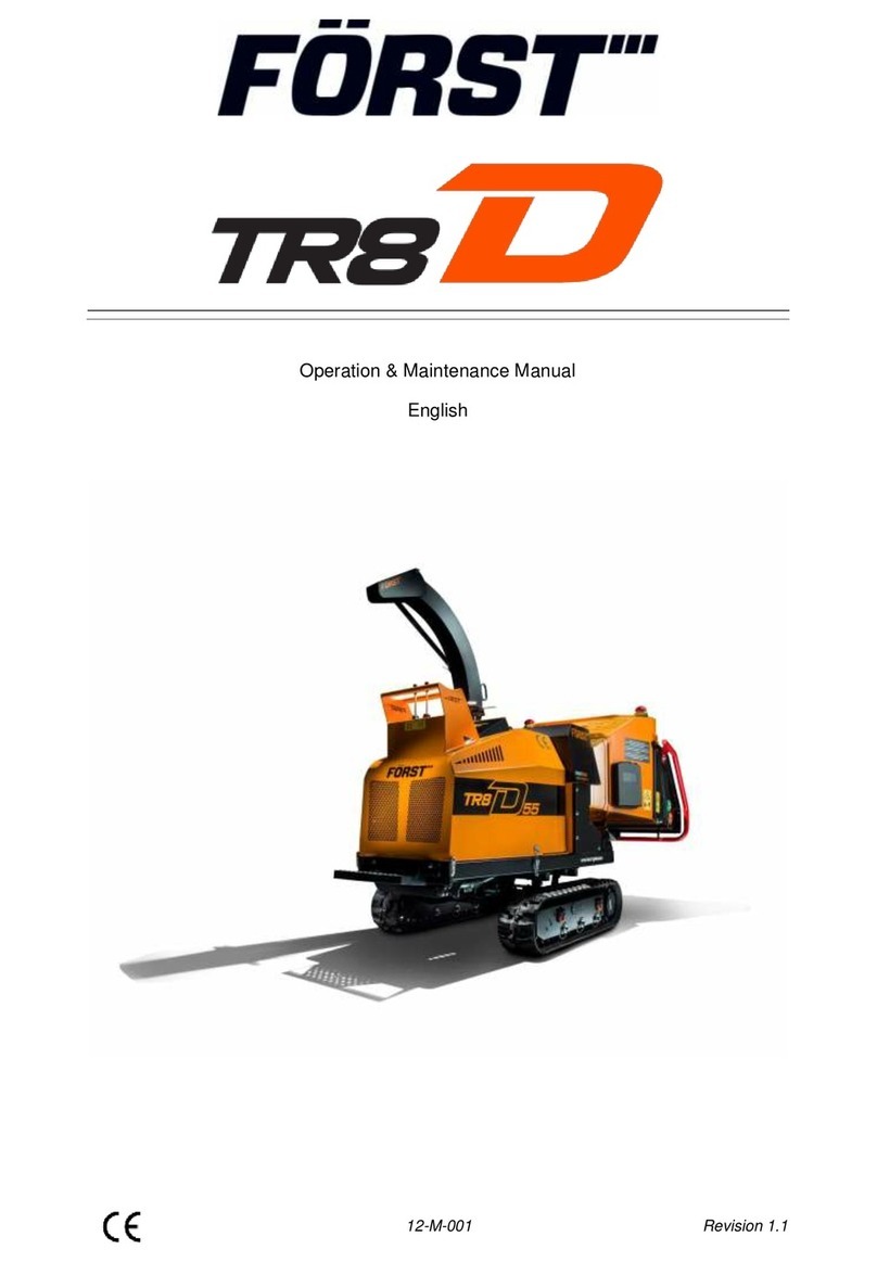 FORST TR8D Operation & maintenance manual