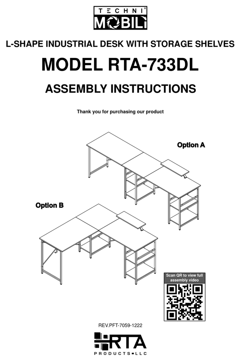 Techni Mobili RTA-733DL Assembly instructions