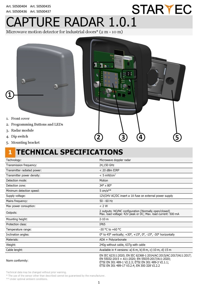 STAR TEC CAPTURE RADAR 1.0.1 manual