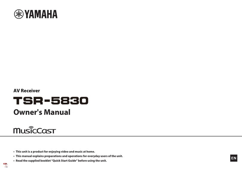 Yamaha MusicCast TSR-5B3D owner's manual