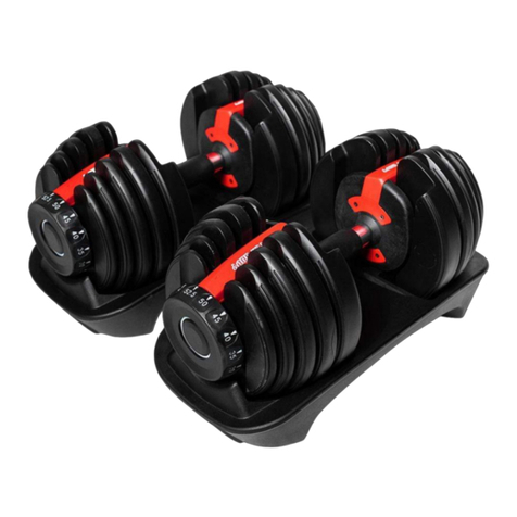 BETTER BODY PRO ADJUSTABLE DUMBBELLS owner's manual