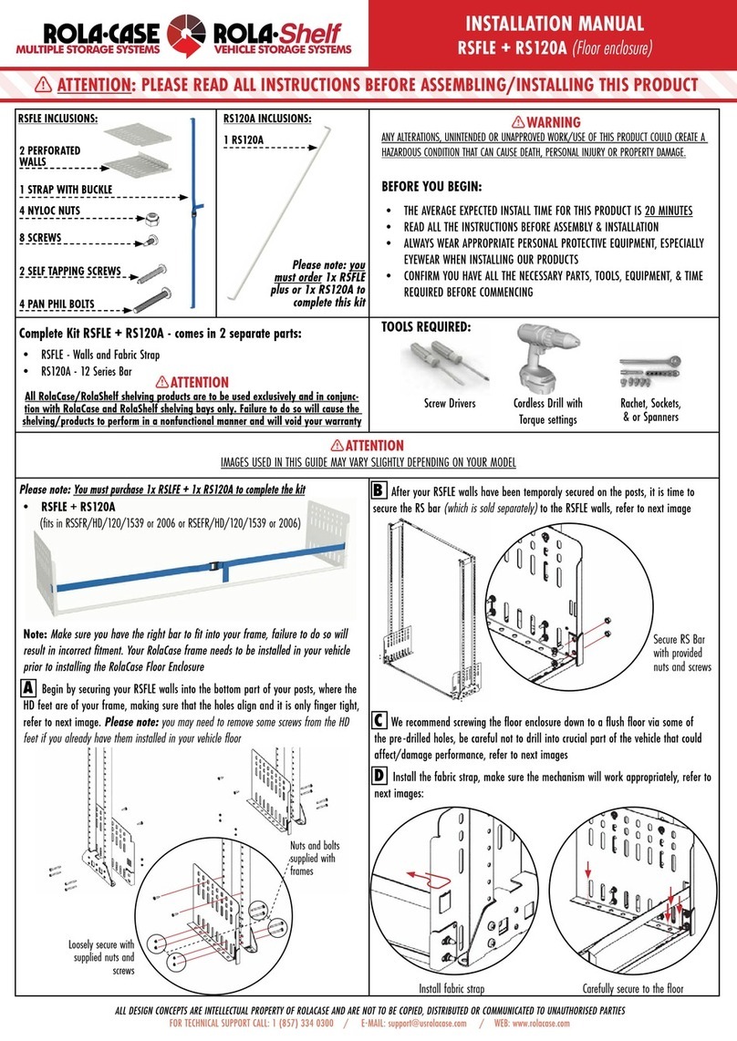 ROLA-CASE RSFLE installation manual