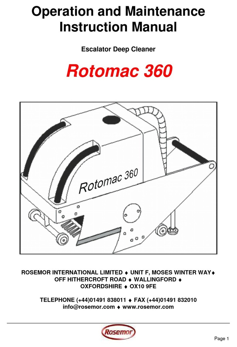 Rosemor Rotomac 360 instruction manual Rosemor Rotomac 360 instruction manual