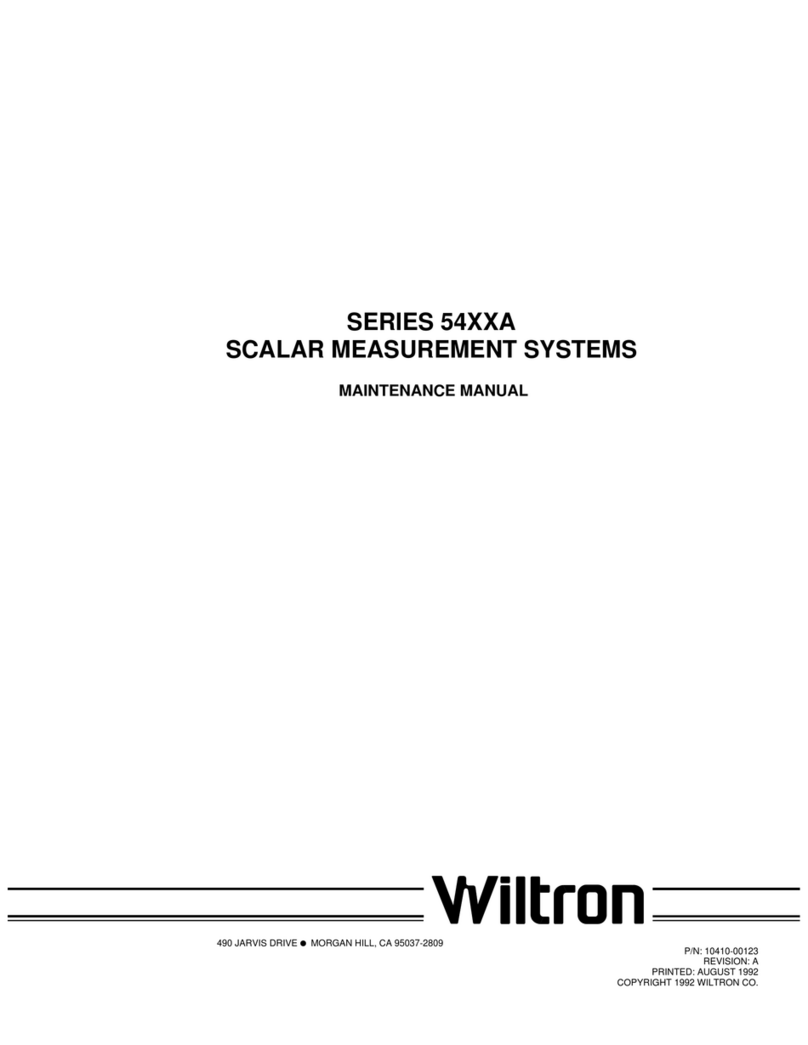 Wiltron 54 A Series Maintenance manual