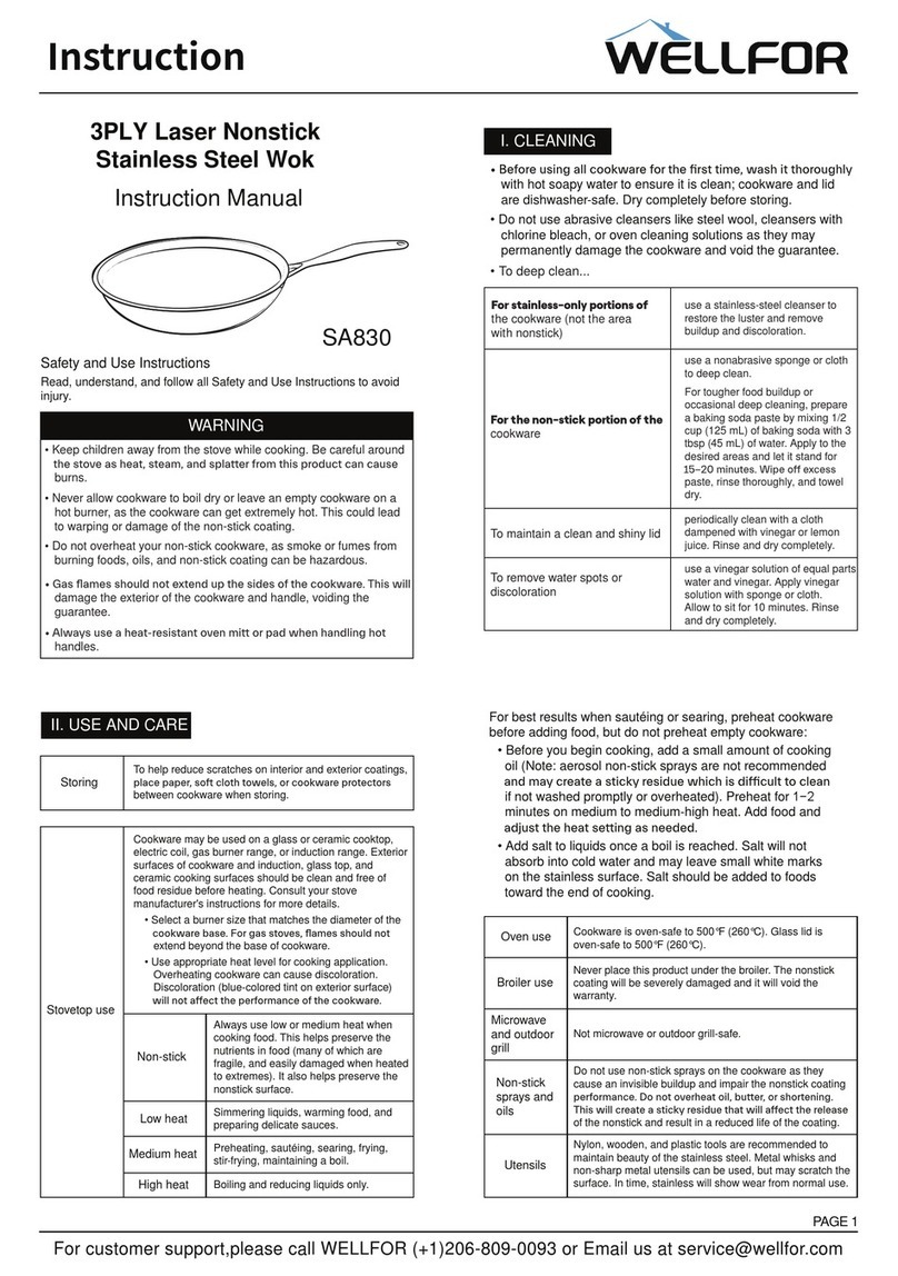 WELLFOR SA830 instructions