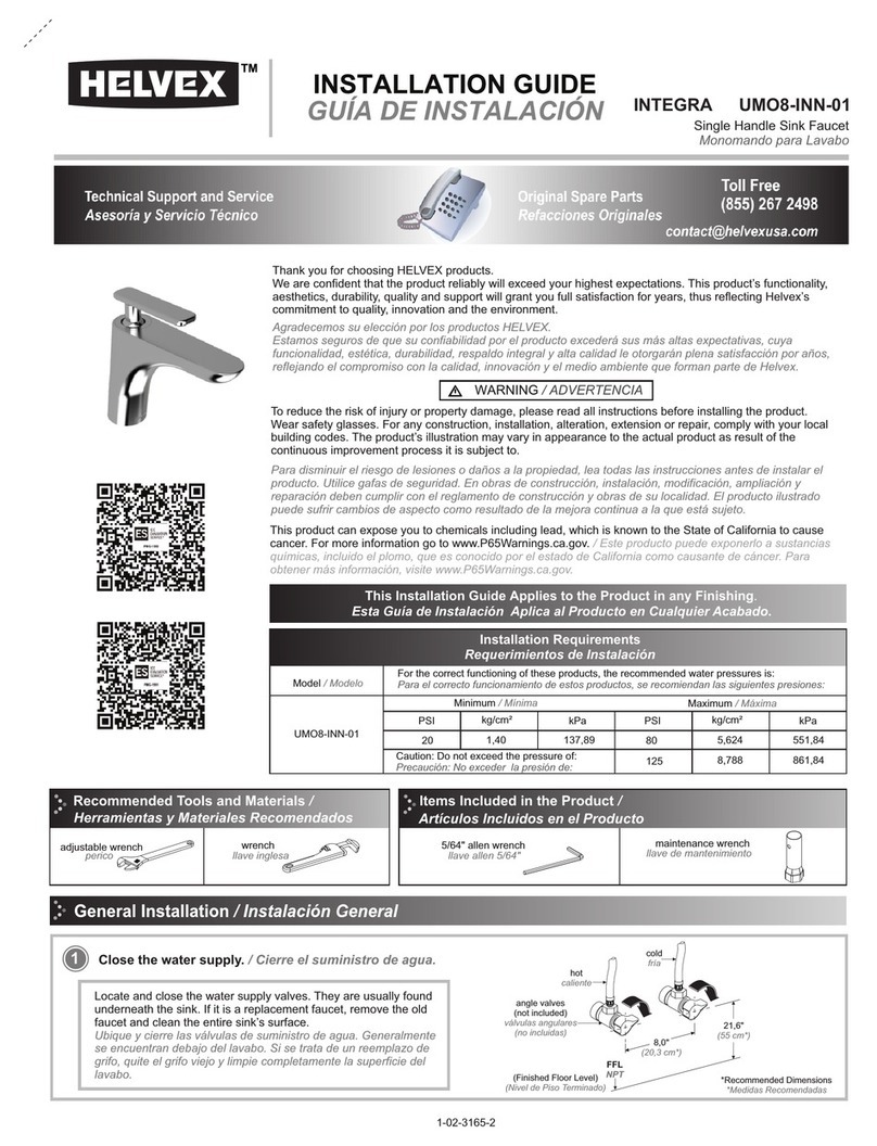Helvex INTEGRA UMO8-INN-01 User manual