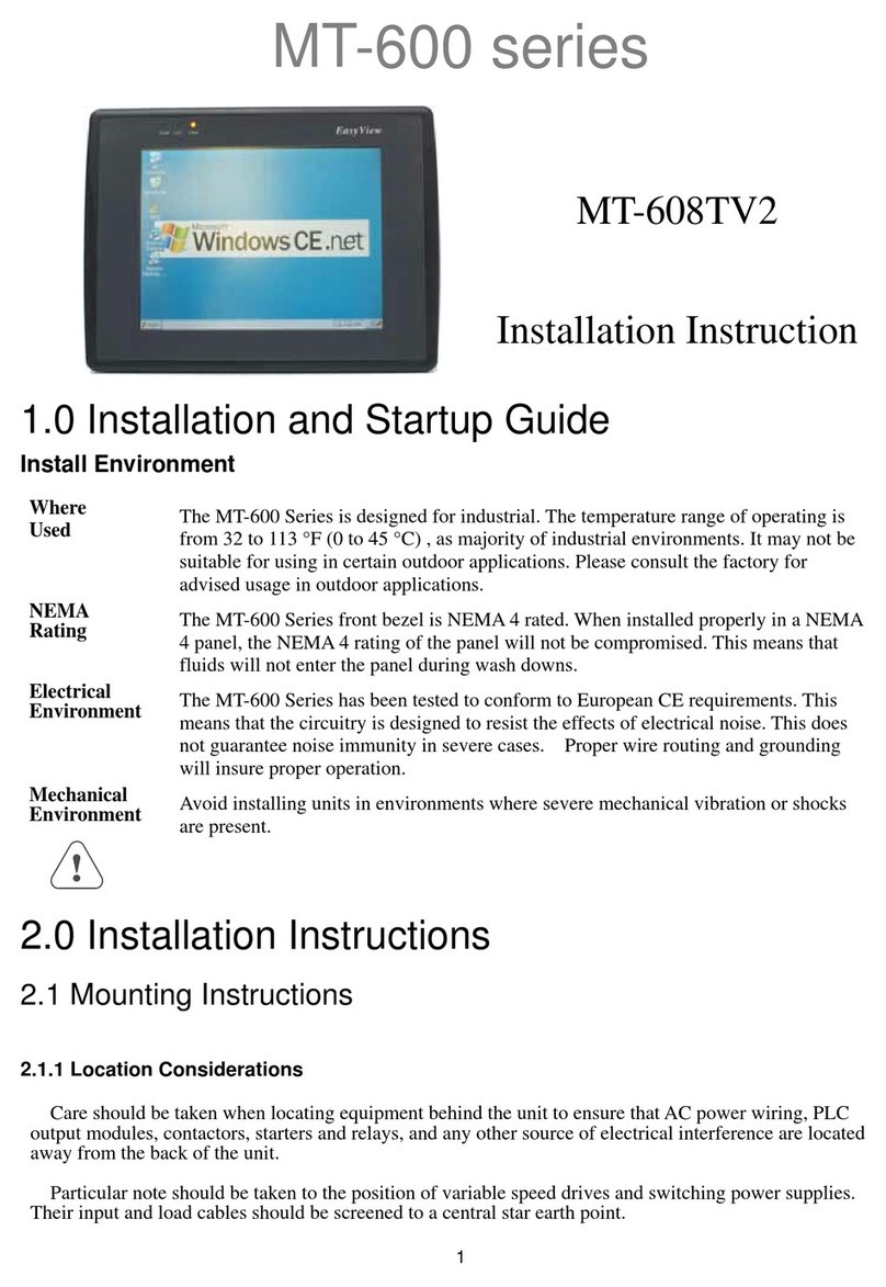 weintek MT-608TV2 User manual