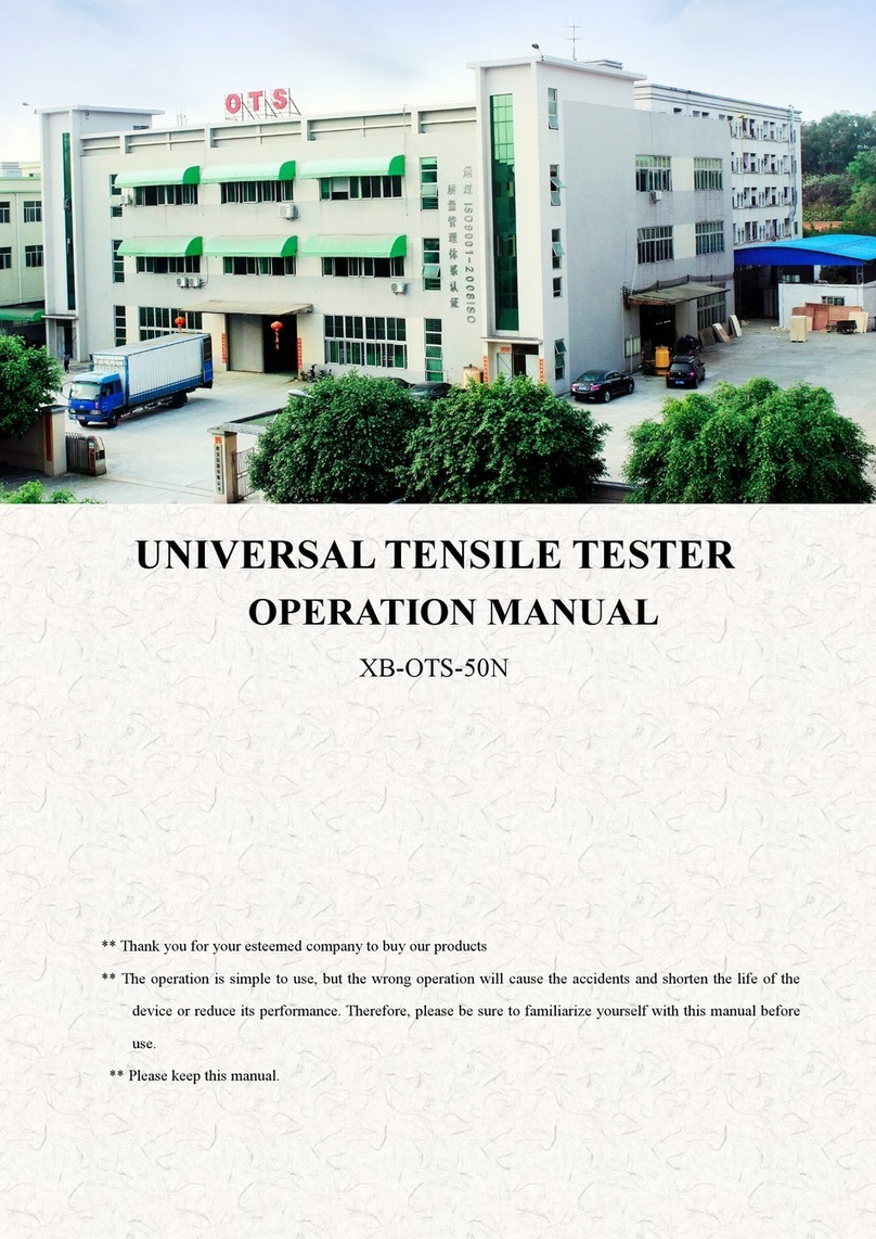 Dongguan Xin Bao Instrument XB-OTS-50N Operation manual