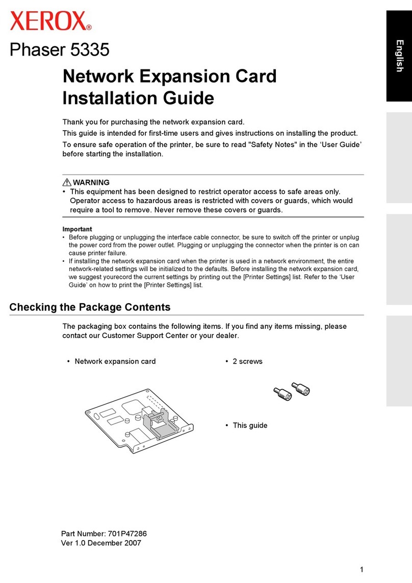Xerox Phaser 5335 User manual