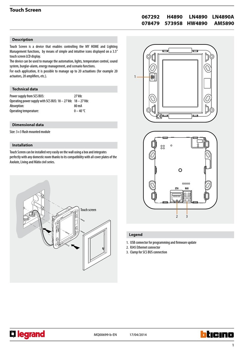 LEGRAND H4890 Installation