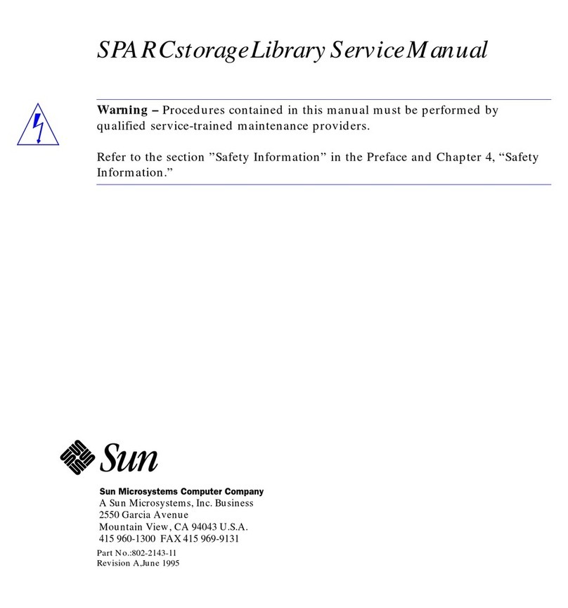 Sun Microsystems SPARCstorage Library User manual
