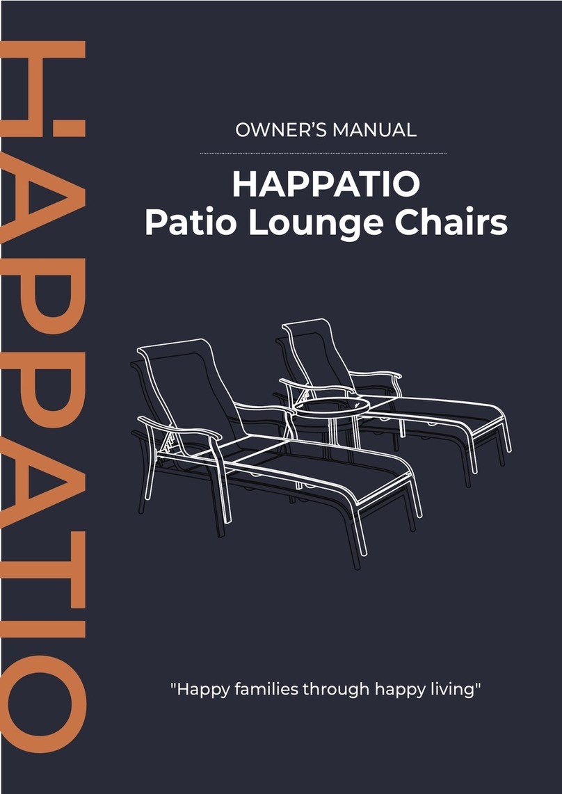 HAPPATIO Patio Lounge Chairs owner's manual