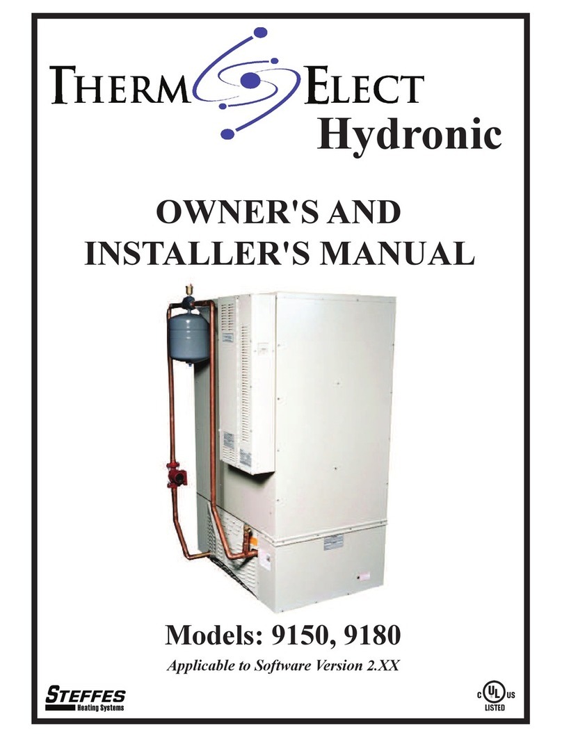 Steffes ThermElect Hydronic 9150 User manual