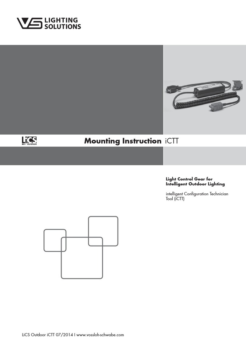 VS LIGHTING SOLUTIONS LiCS OUTDOOR iCTT Mounting instruction