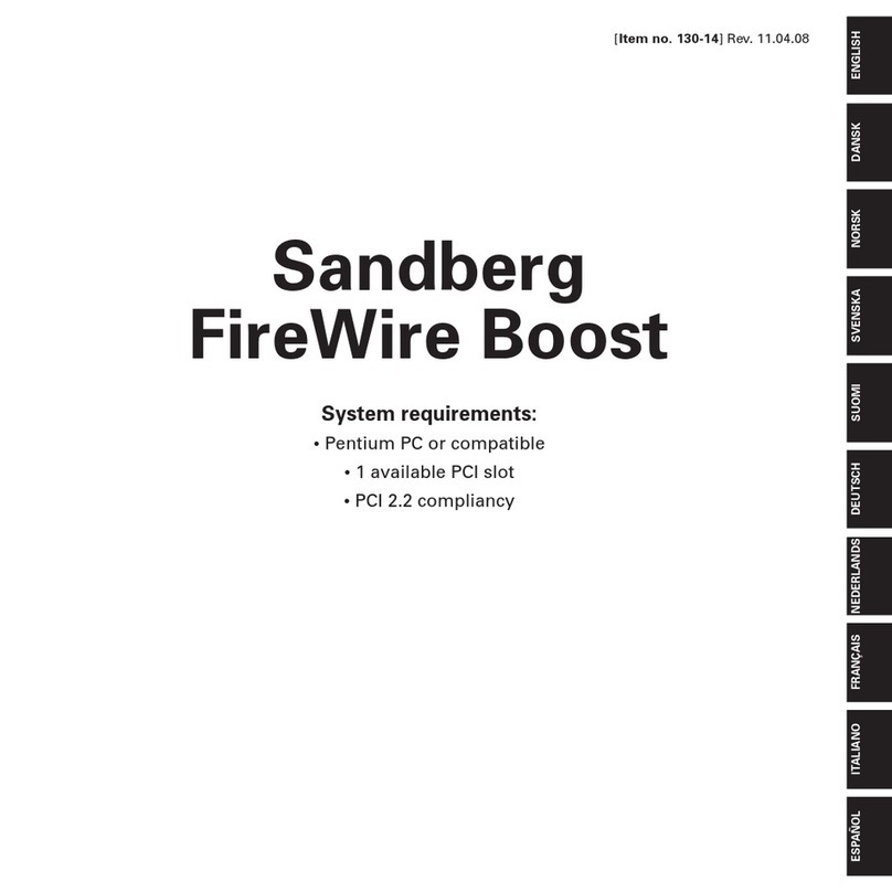 Sandberg FireWire Boost User manual