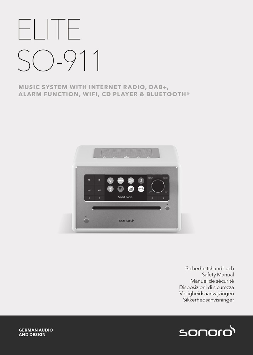 Sonoro ELITE SO-911 Safety manual