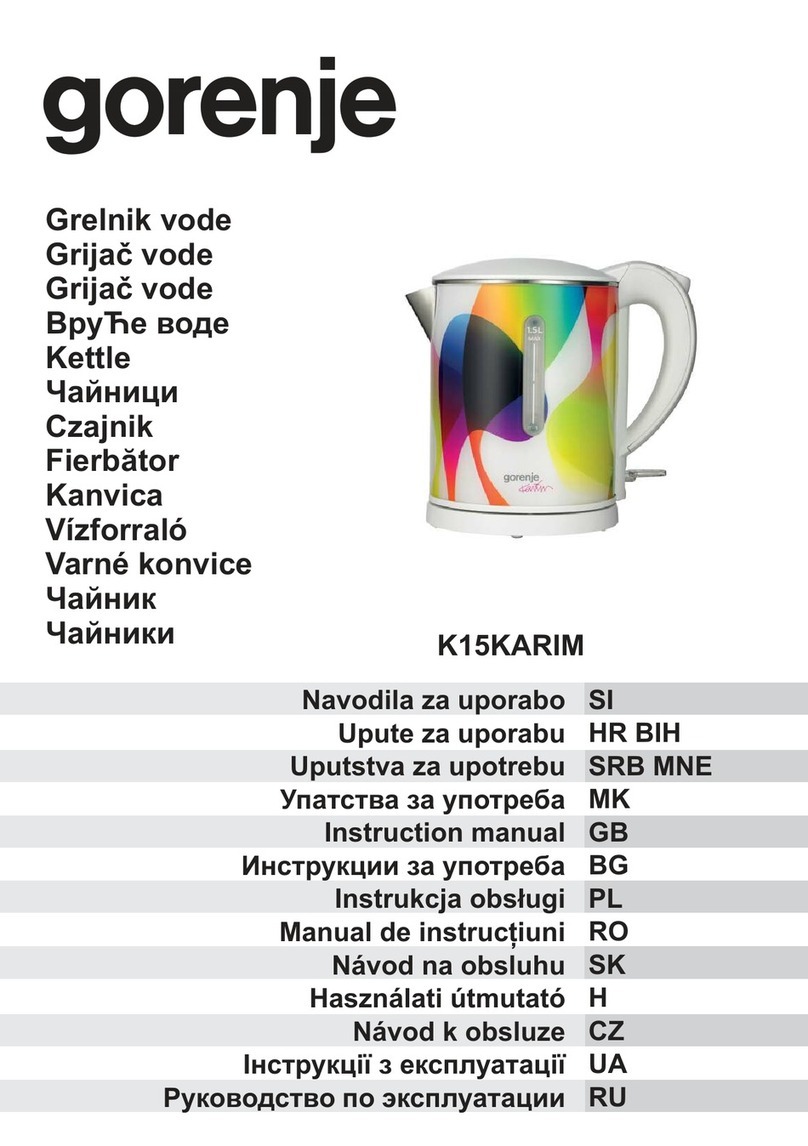 Gorenje K15KARIM instruction manual