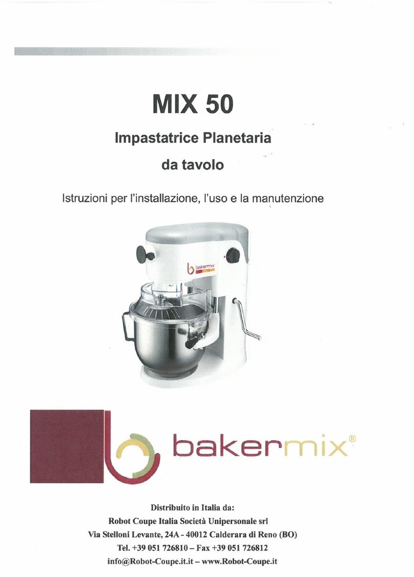 bakermix MIX 50 User manual