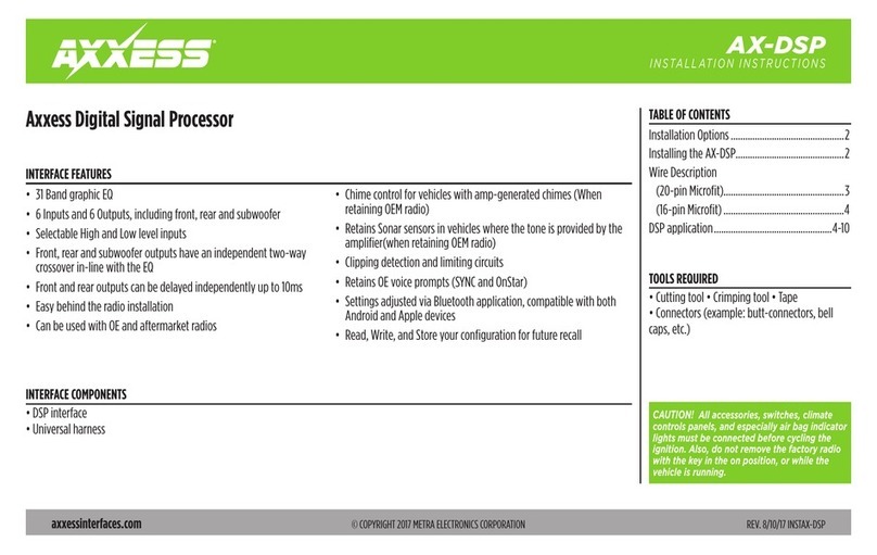 Axxess AX-DSP User manual