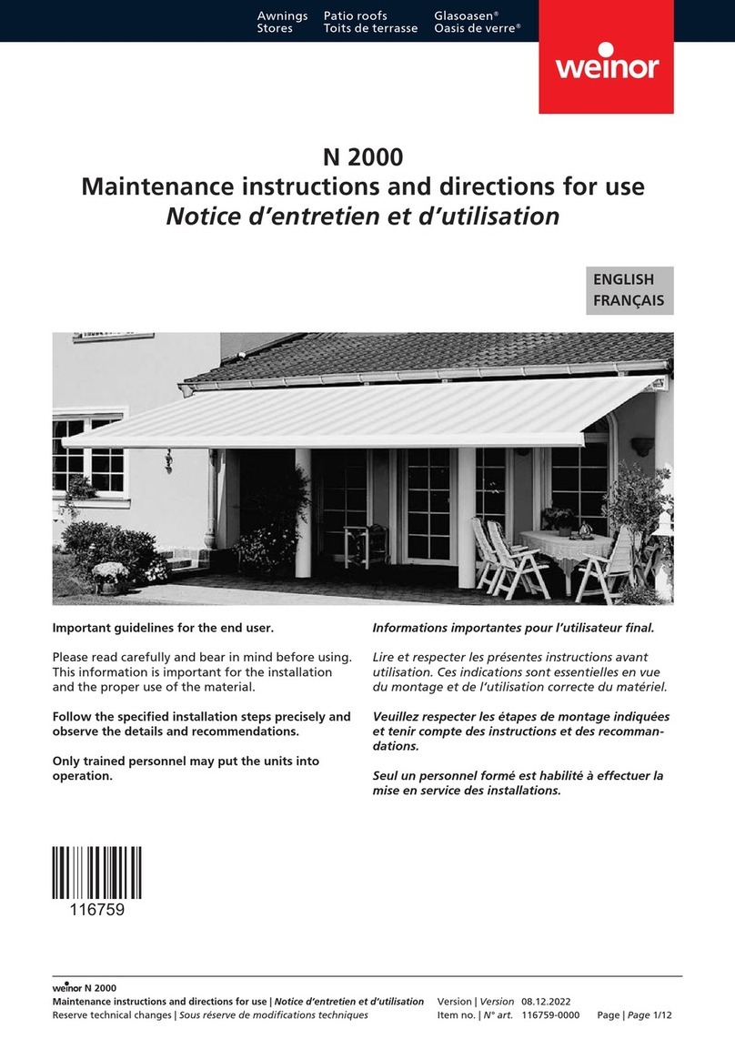 weinor N 2000 Manual
